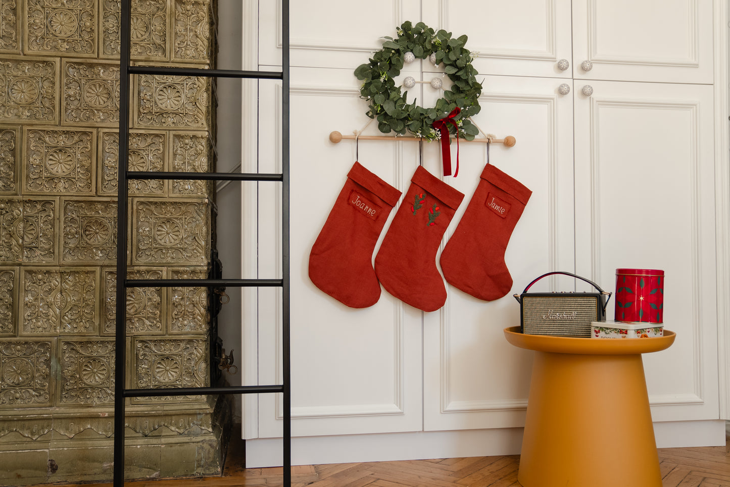 Set of 3 stockings "Merry Christmas"
