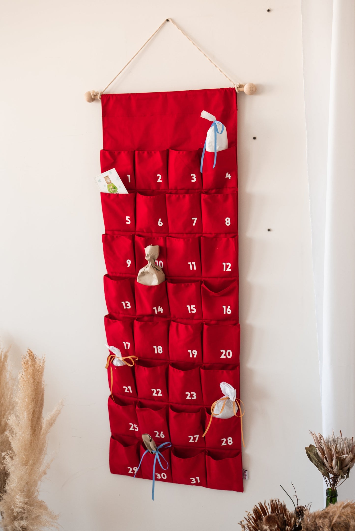 Advent calendar 30/31 days Red