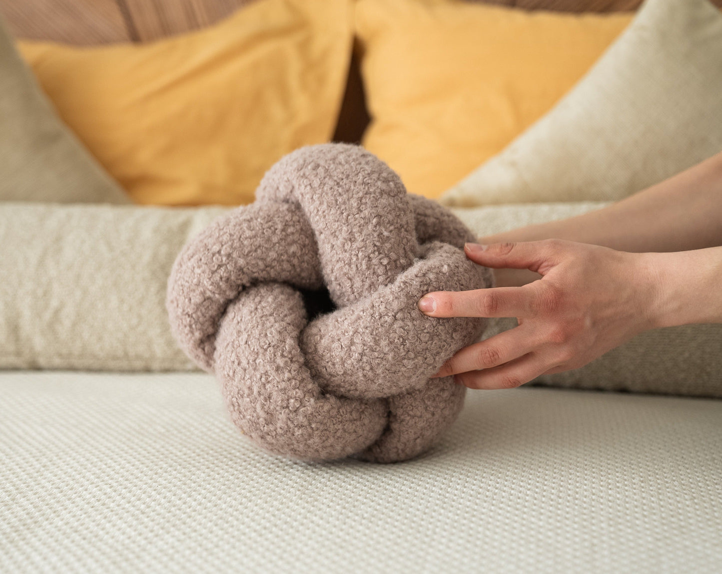 Cute boucle pillow