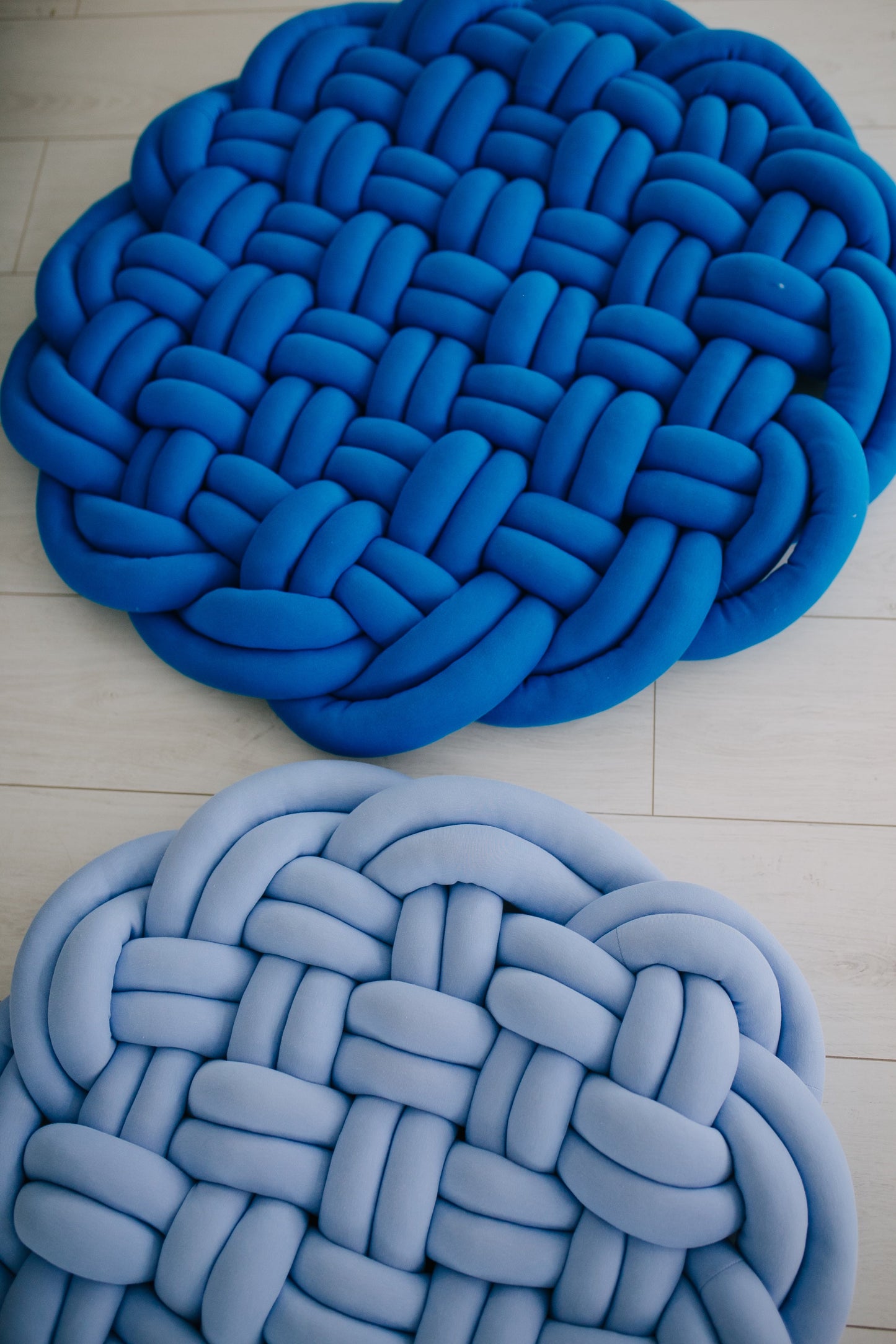 Braided round rug