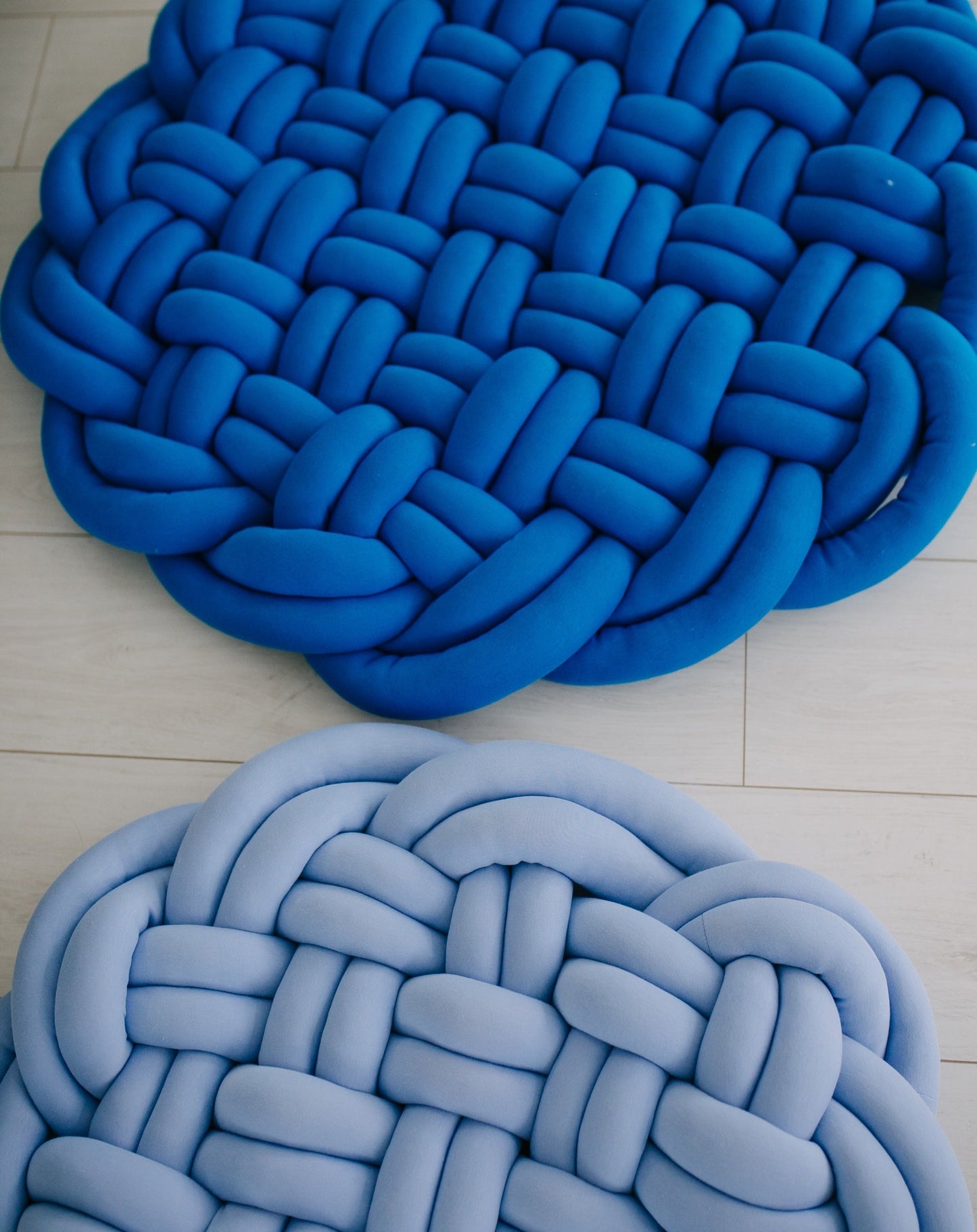 Braided round rug