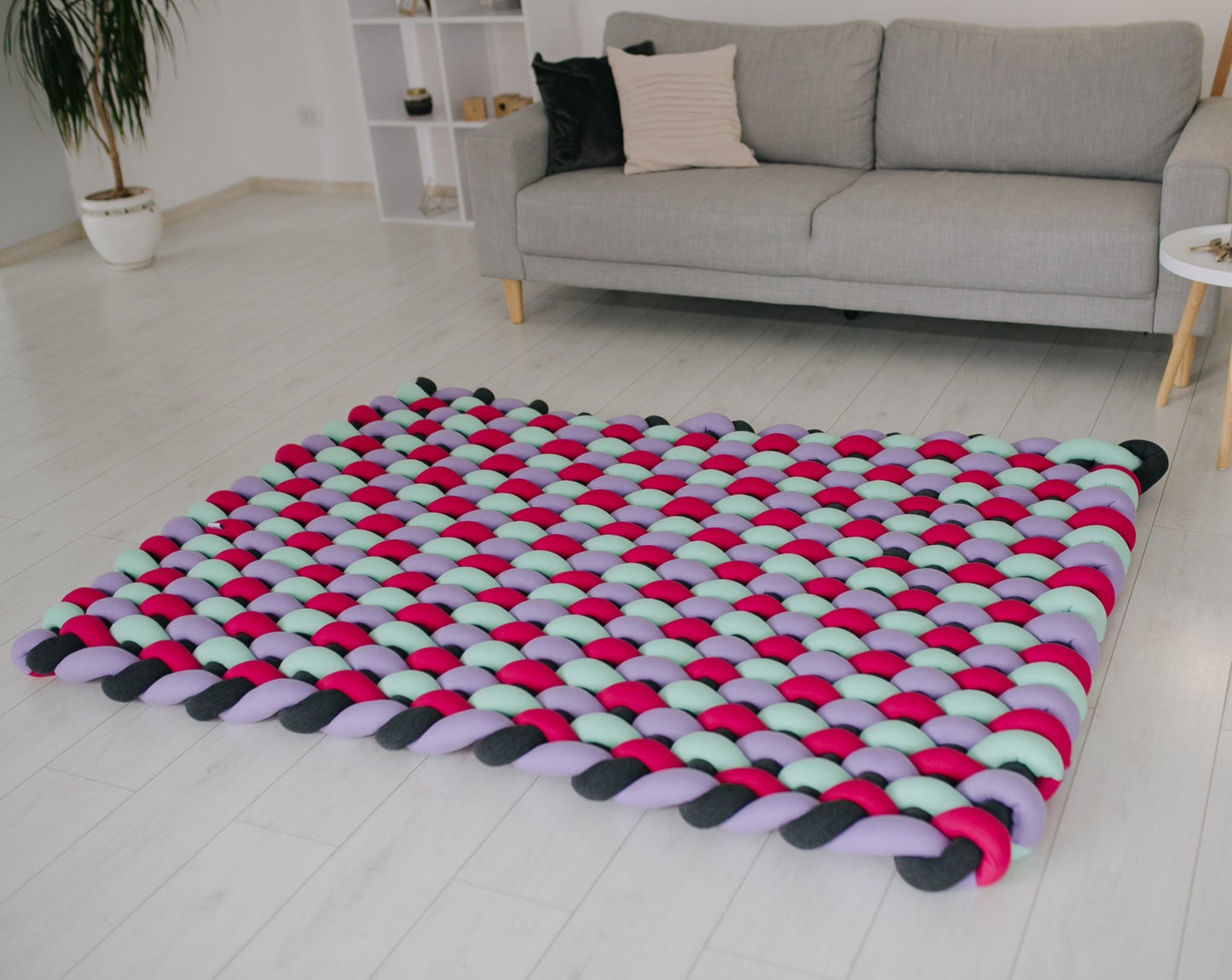 Large braided rug