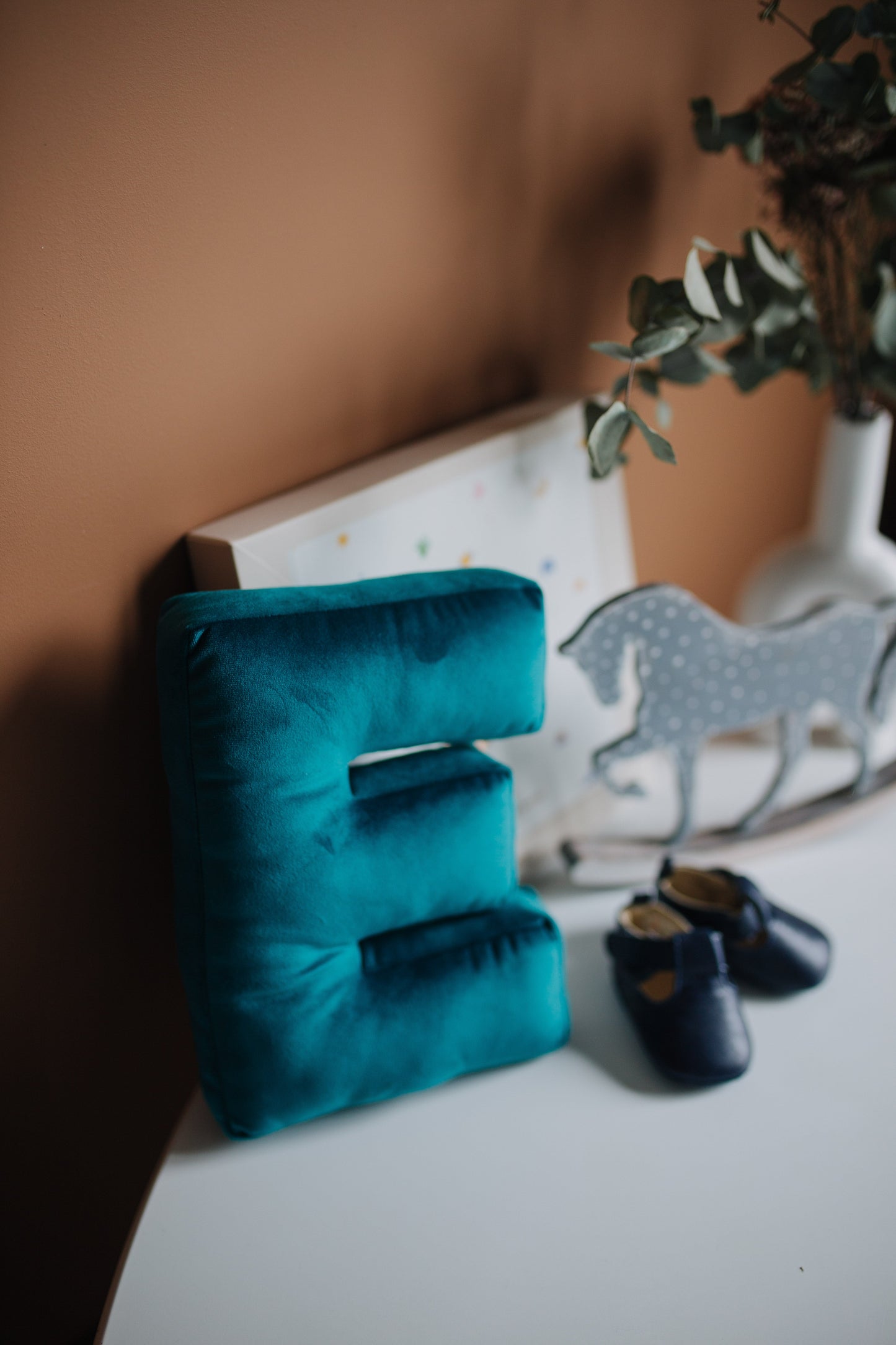 Letter pillow velvet