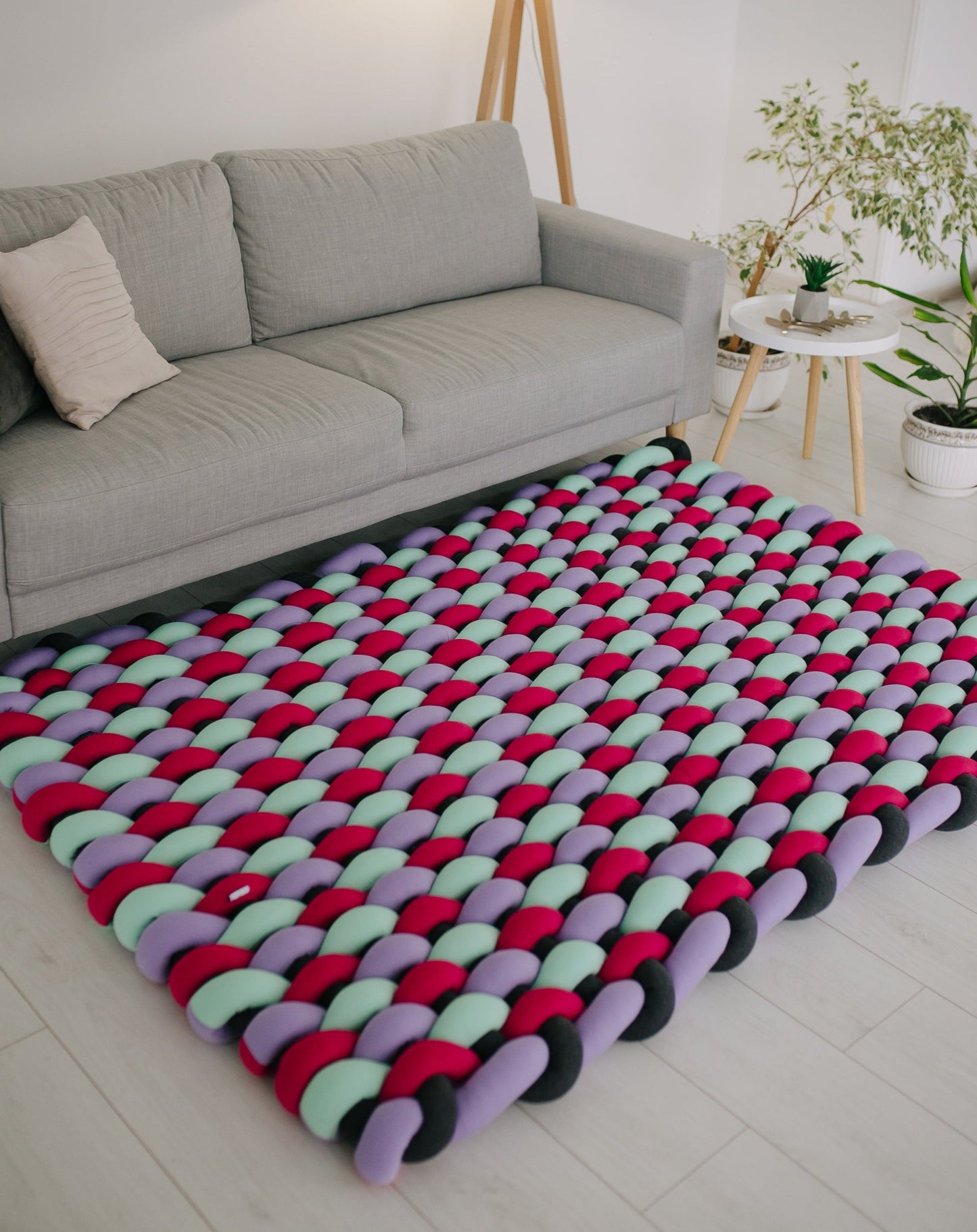 Large braided rug